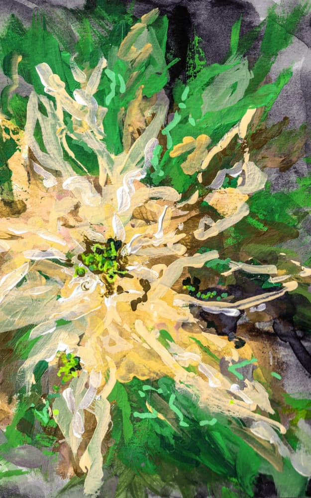 Vibrant Abstract Bloom by Lori Ann Folz — canvas wall art