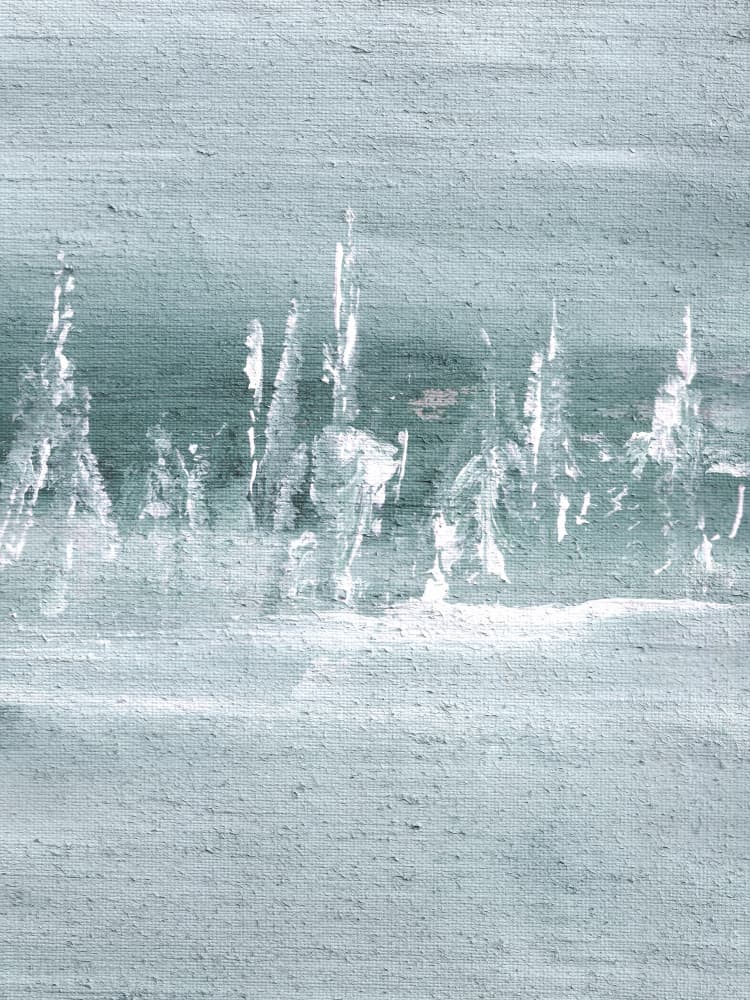 Serene Winter Forest by Maira Ribena — canvas wall art
