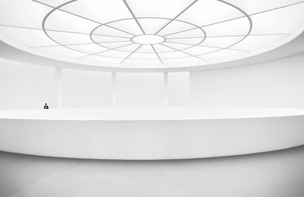 Architectural White Room by Michael M. — canvas wall art