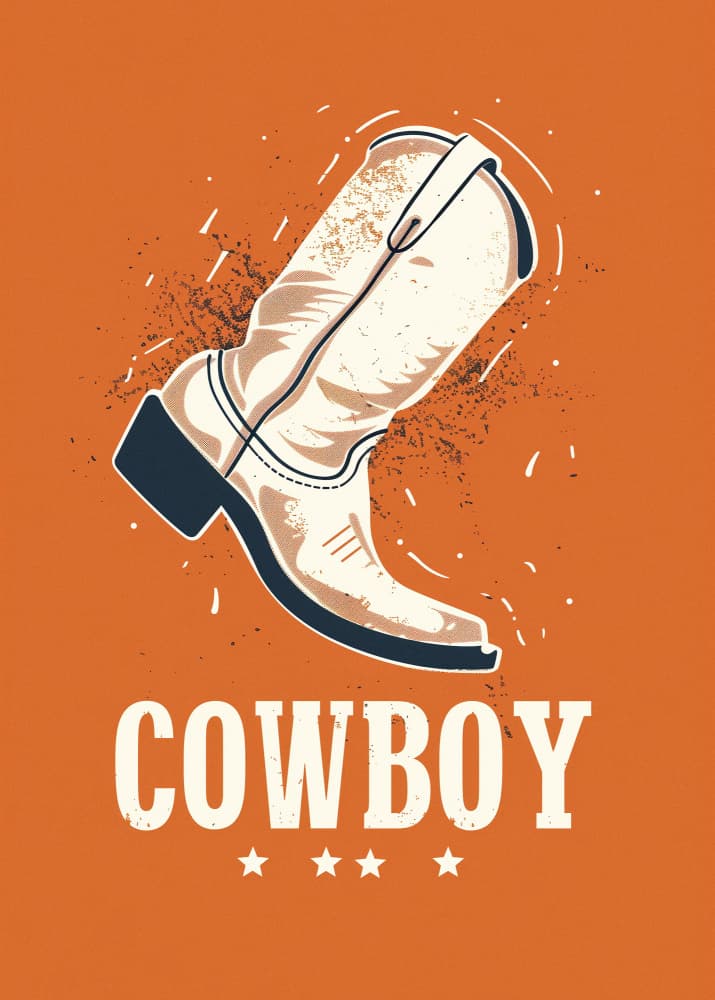 Wild West Cowboy Boot by Old Artists Studio IV — canvas wall art