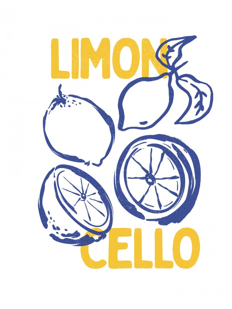 Limoncello Lemons Fresh by Jolly and Dash — canvas wall art