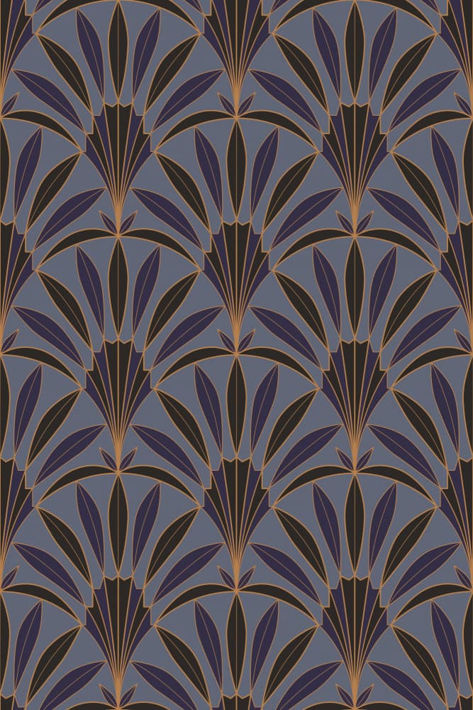 Art Deco Fan Pattern by Alexandra Weise — canvas wall art