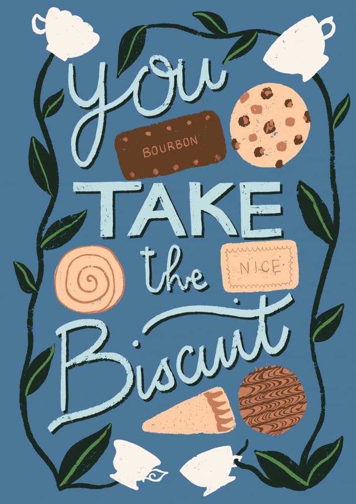You Take The Biscuit by Charlotte Trudgett — canvas wall art