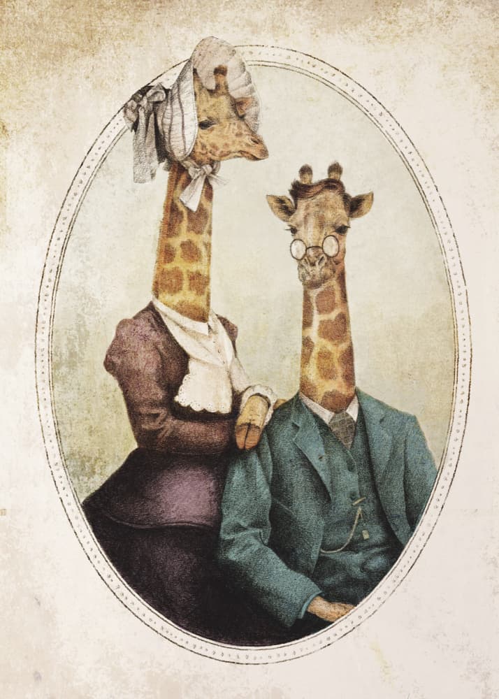 High Class Couple by Mike Koubou — canvas wall art