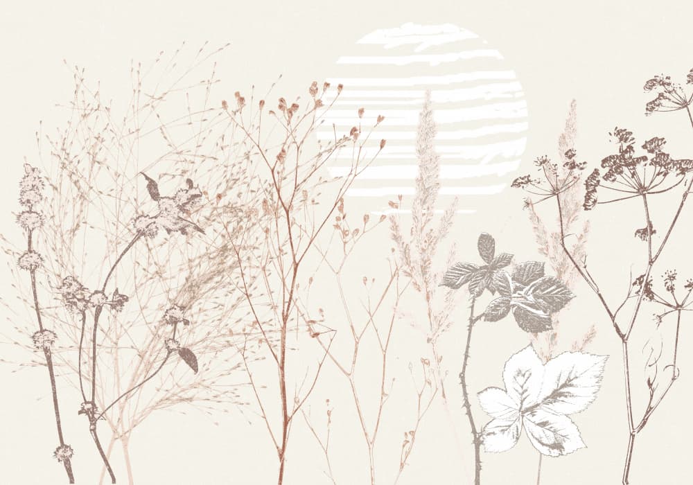 Dried Meadow Sun by Annick — canvas wall art