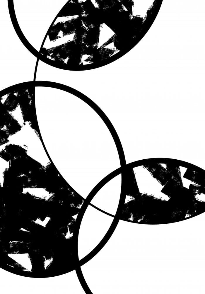 Bold Intersecting Circles by Old Artists Studio II — canvas wall art