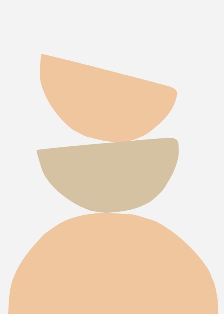 Earthy Balance Shapes by Old Artists Studio — canvas wall art