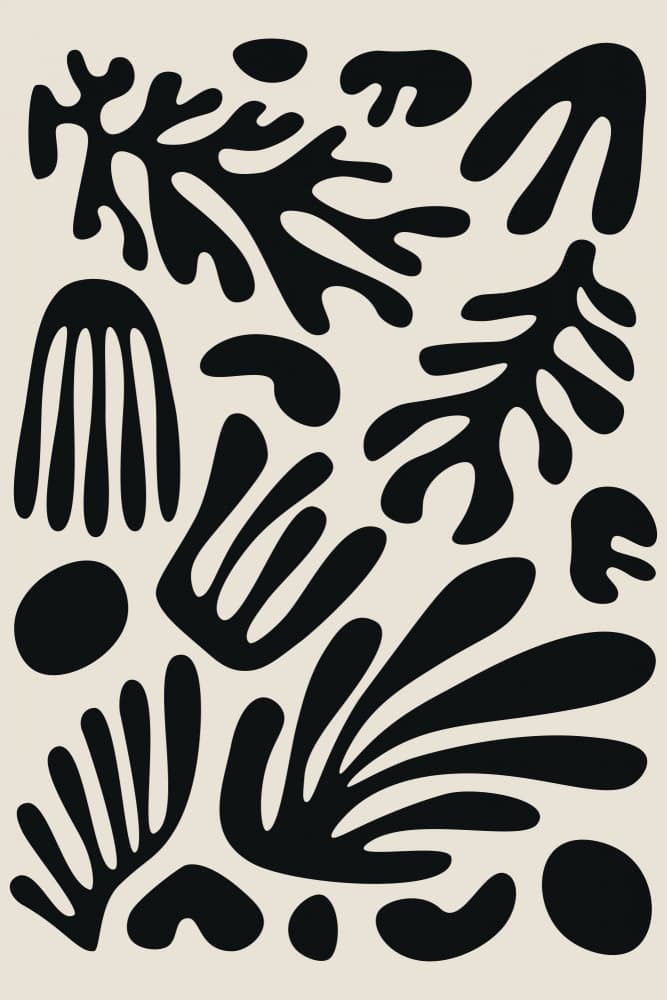 Modern Organic Shapes by jay stanley — canvas wall art