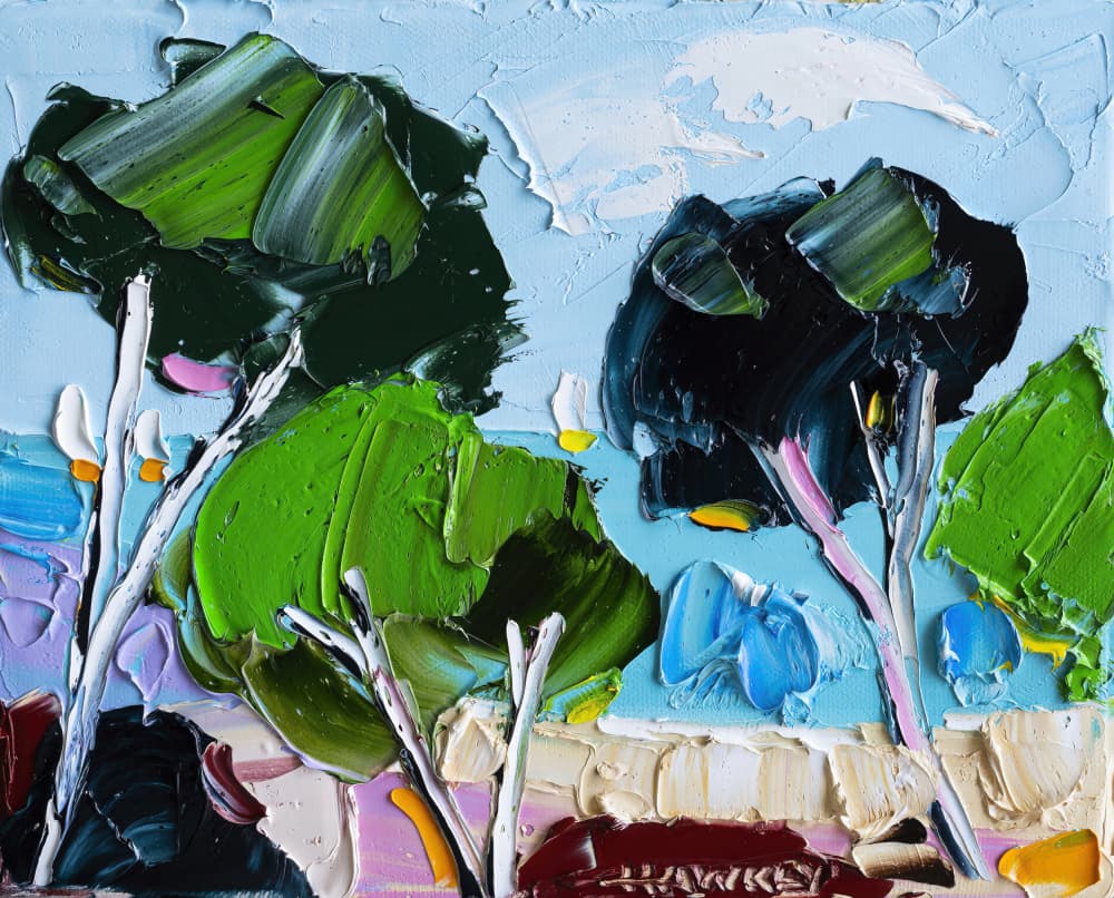 Bright Summer Landscape by Angela Hawkey — canvas wall art