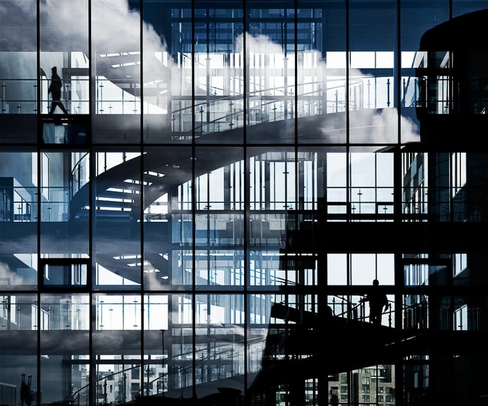 Modern Architectural Layers by Semir Catovic — canvas wall art