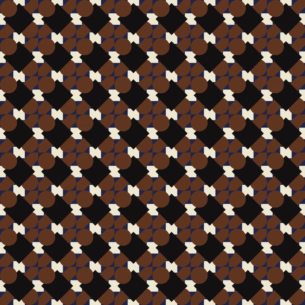 Modern Geometric Tile Pattern by Little Dean — canvas wall art