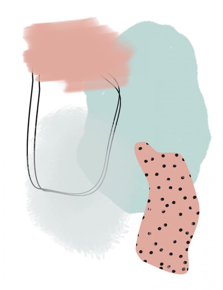 Soft Organic Shapes by Elena Dorosh — canvas wall art