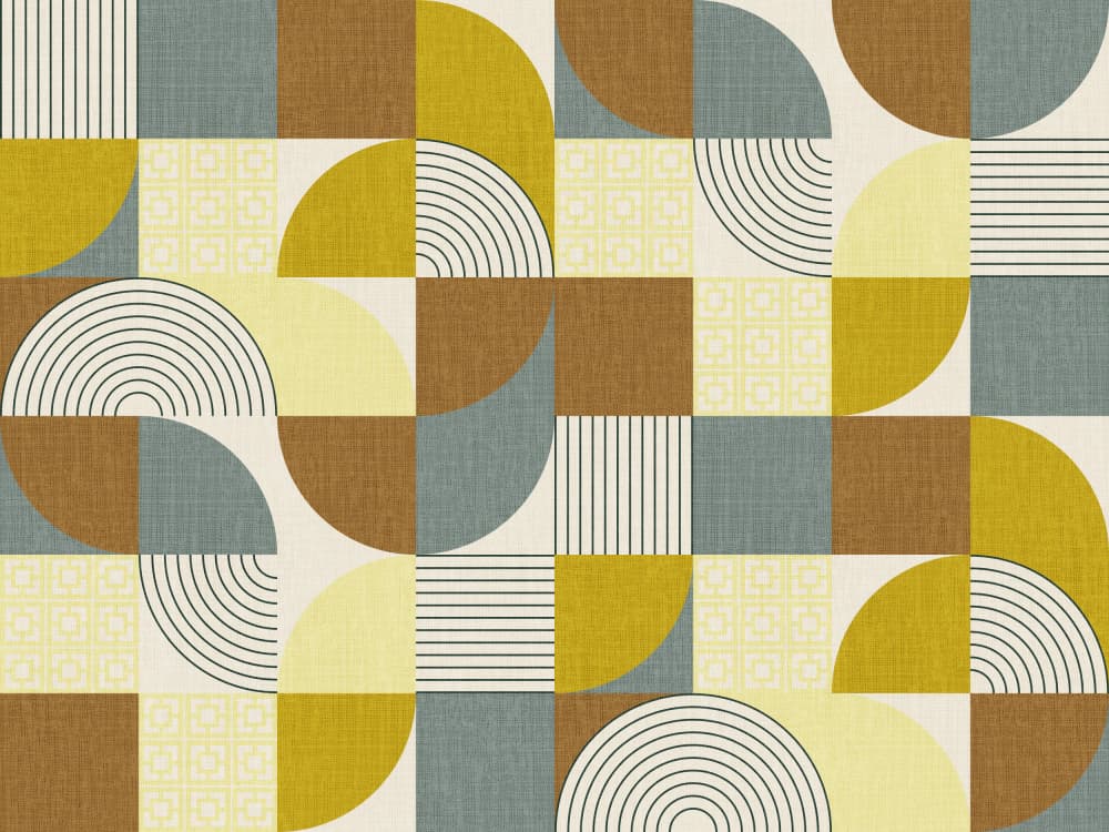 Retro Geometric Pattern by Alexandra Weise — canvas wall art