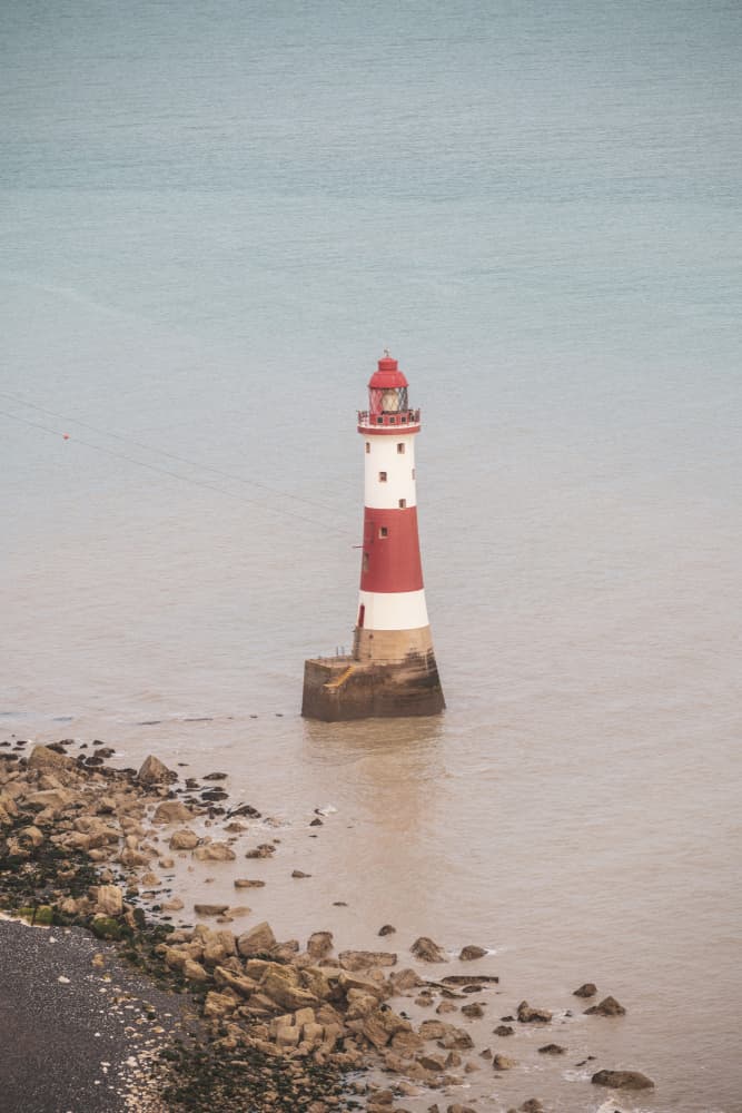 Serene Coastal Lighthouse by Christa Stroo — canvas wall art