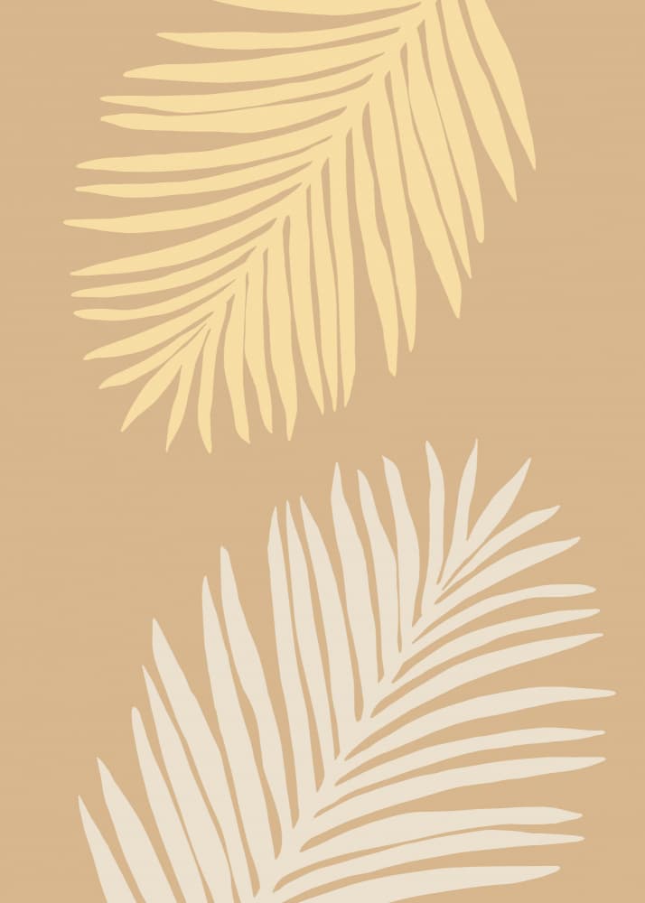 Warm Tropical Leaves by Old Artists Studio — canvas wall art
