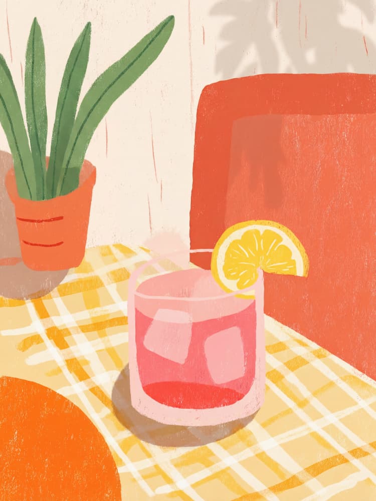 Refreshing Summer Drink by Mathieu — canvas wall art