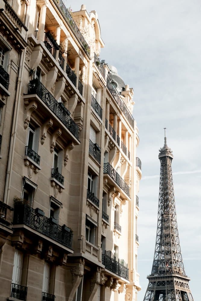 Eiffel Tower Paris View by Old Artists Studio III — canvas wall art