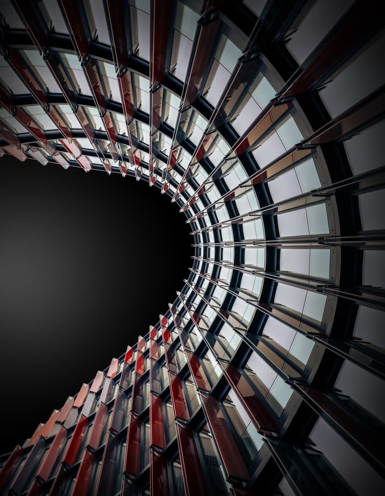Curved Modern Architecture by Jörg  Vollrath — canvas wall art