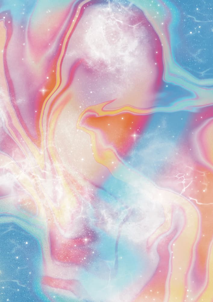 Ethereal Marble Galaxy by Amy Louise Baker — canvas wall art