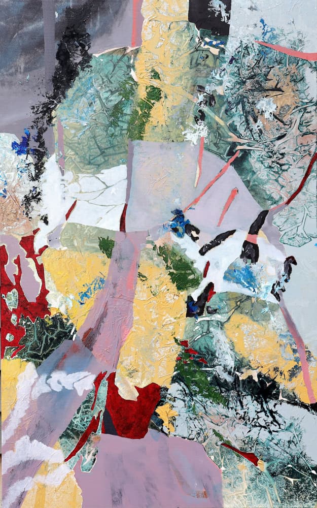 Fragmented Botanical Abstract by POOVI ART — canvas wall art
