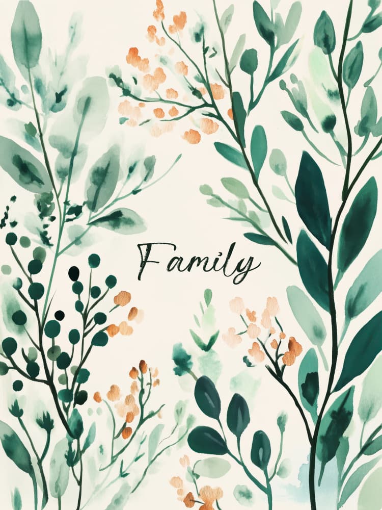 Floral Harmony by Treechild — canvas wall art