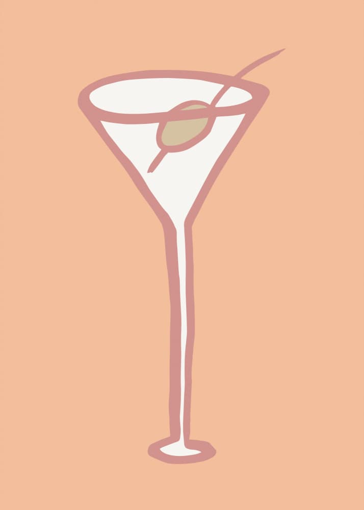 Classic Martini Olive by Old Artists Studio — canvas wall art
