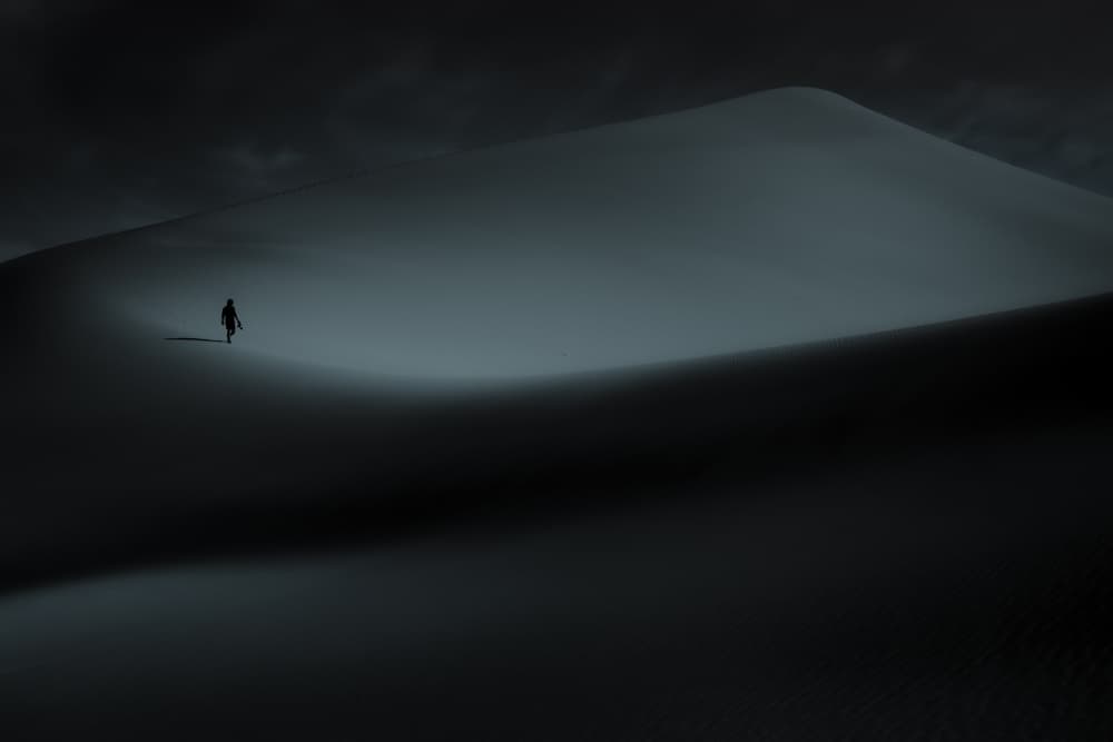 Solitary Desert Journey by 吴子诚WuZiCheng — canvas wall art