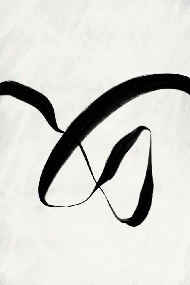 Flowing Ink Dance by Treechild — canvas wall art