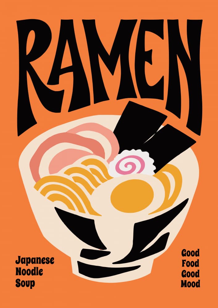 Classic Ramen Bowl by Patryk Krygowski — canvas wall art