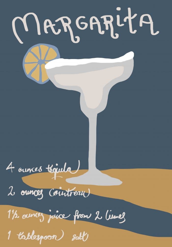 Margarita Cocktail Recipe by Old Artists Studio II — canvas wall art