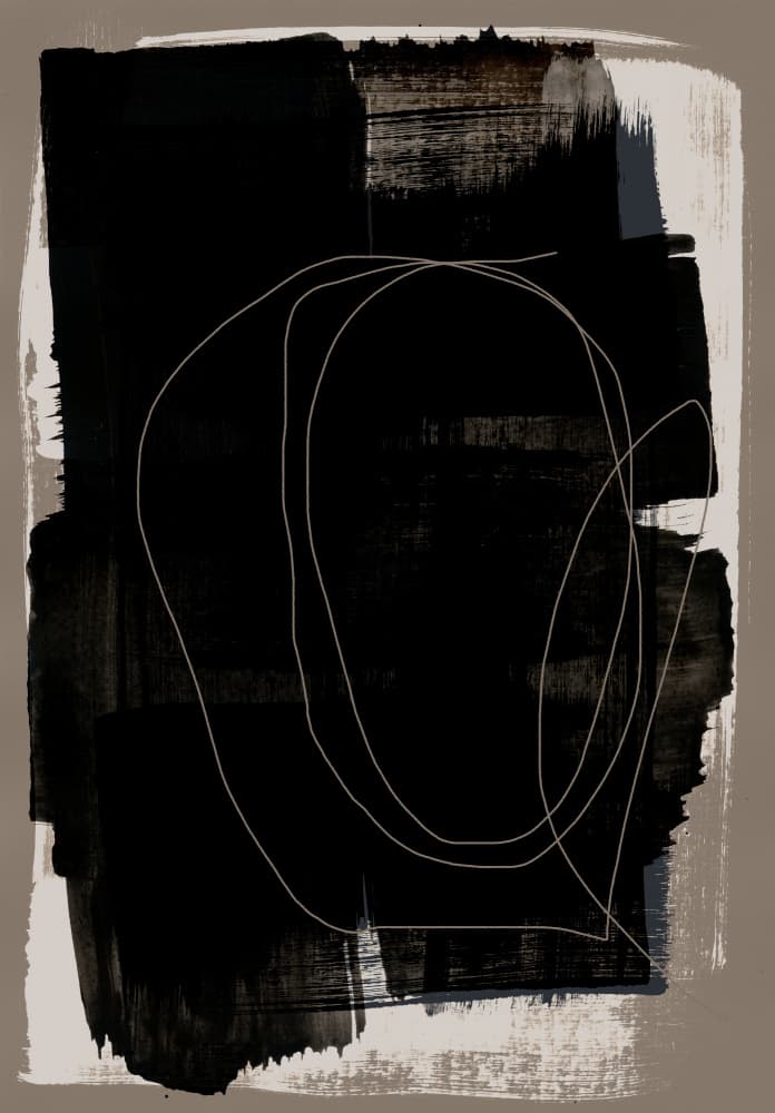 Abstract Brush Strokes 180Z by Mareike Böhmer — canvas wall art