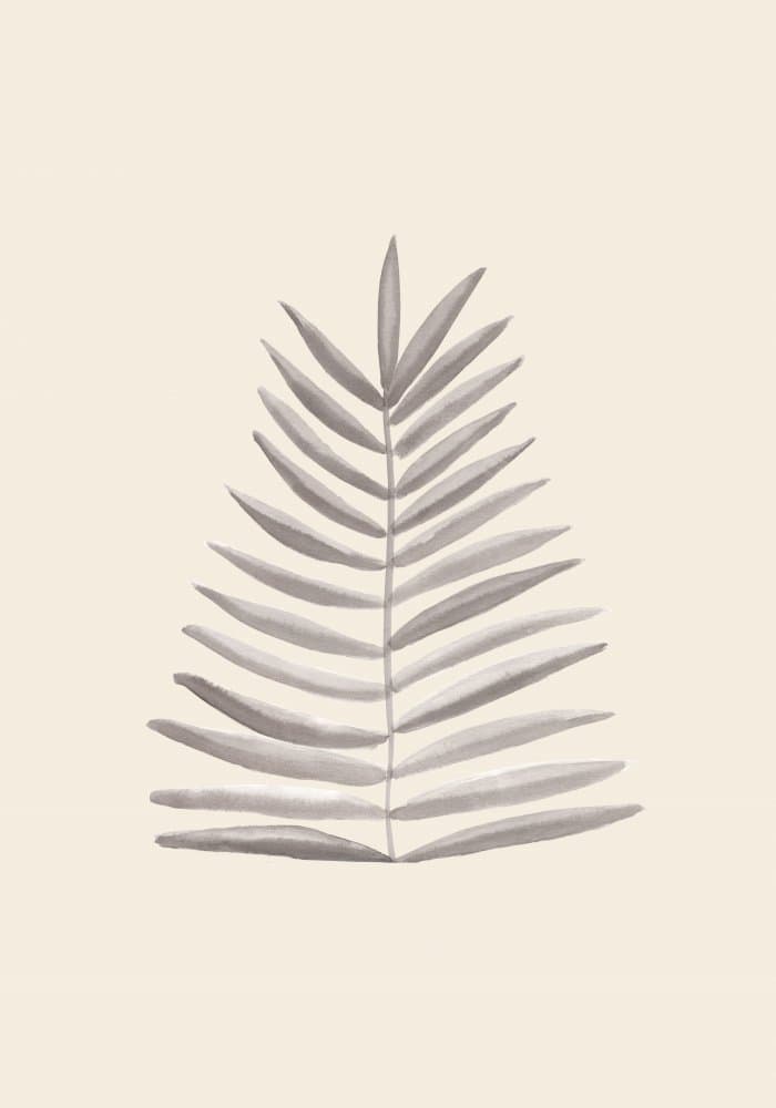 Minimal Palm Leaf by Old Artists Studio — canvas wall art