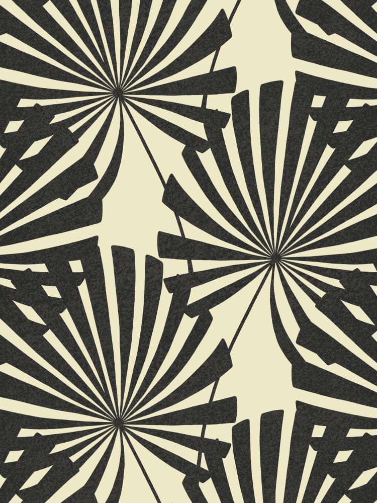 Geometric Sunburst Pattern by Krisztina Jung — canvas wall art