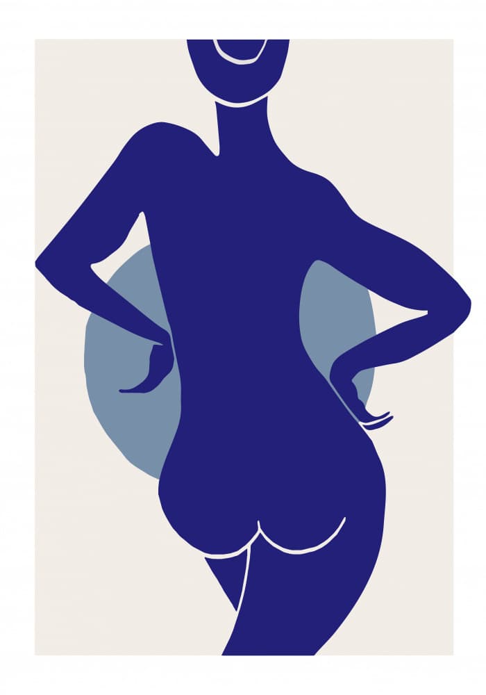 Abstract Female Form by Old Artists Studio II — canvas wall art