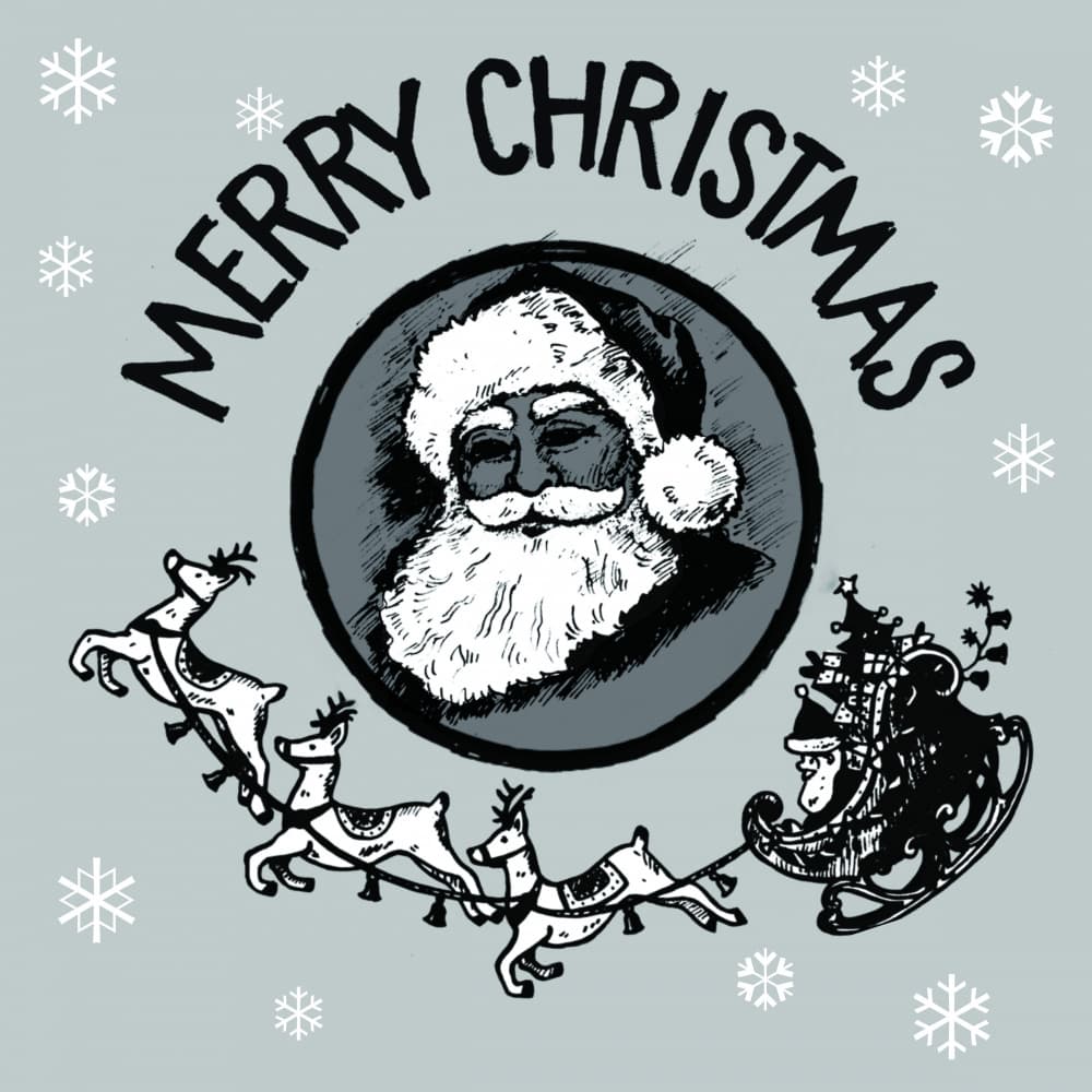 Merry Christmas Santa by Renate Holzner — canvas wall art