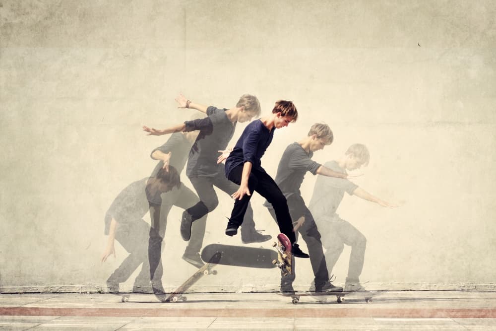 Dynamic Skater Jump by Robert Dragan — canvas wall art