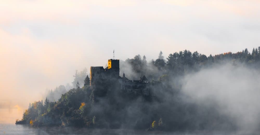 Misty Castle Morning by Slawomir Kowalczyk AFRP  FIAP  IAAP — canvas wall art