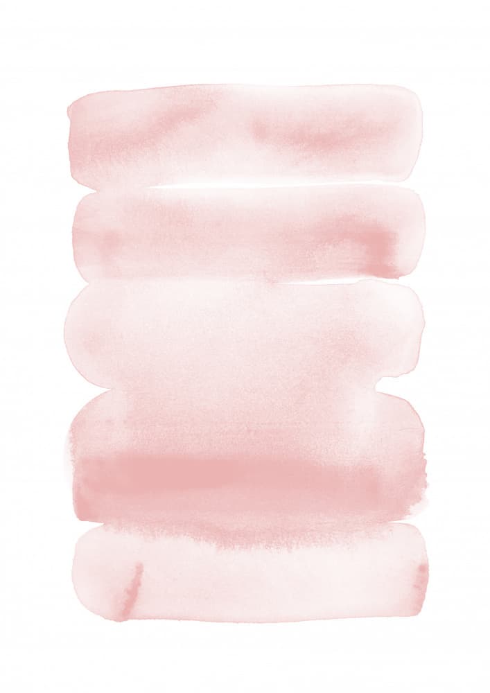 Soft Pink Watercolor Strokes by Lila &amp; Lola — canvas wall art