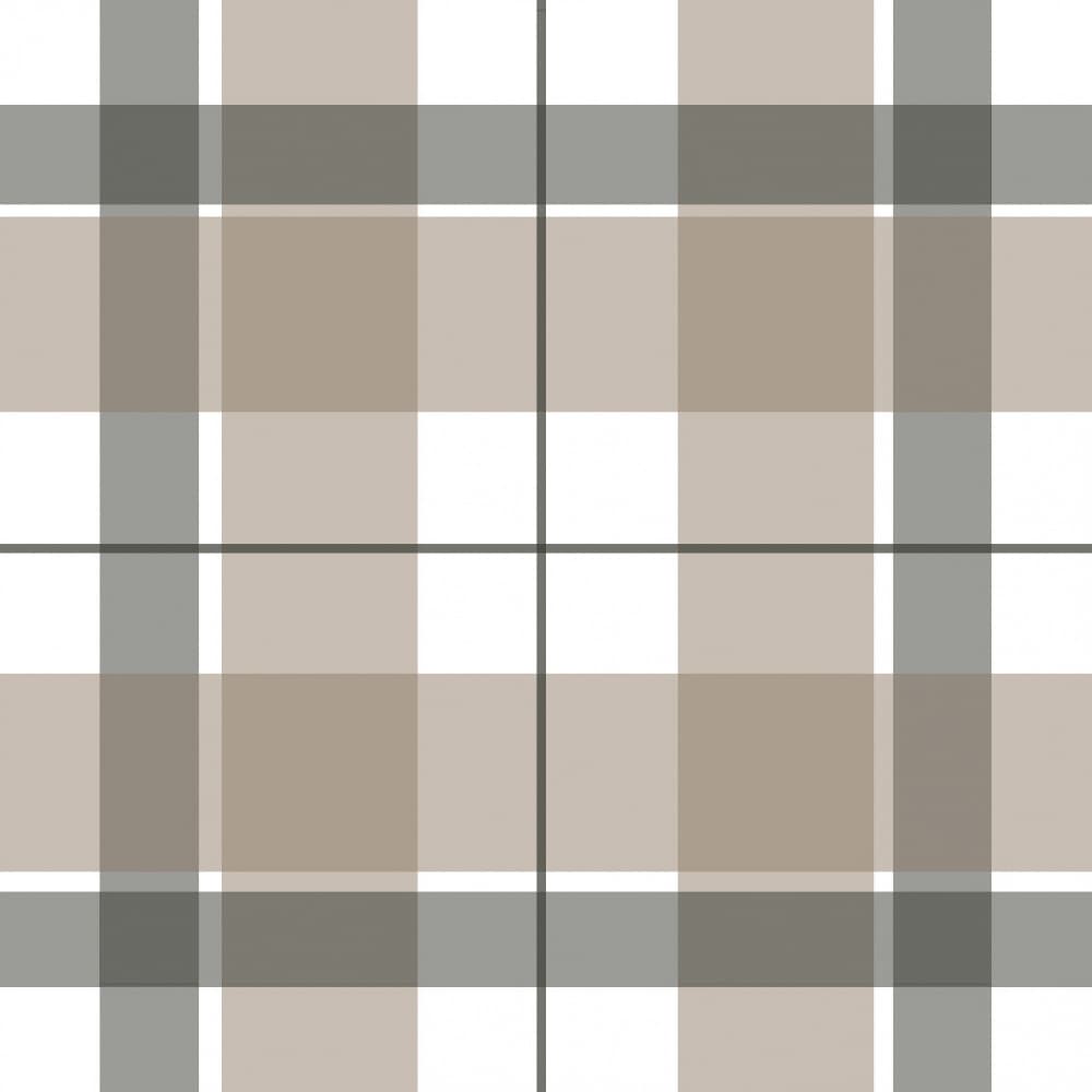 Neutral Plaid Pattern by Irene Demetri — canvas wall art