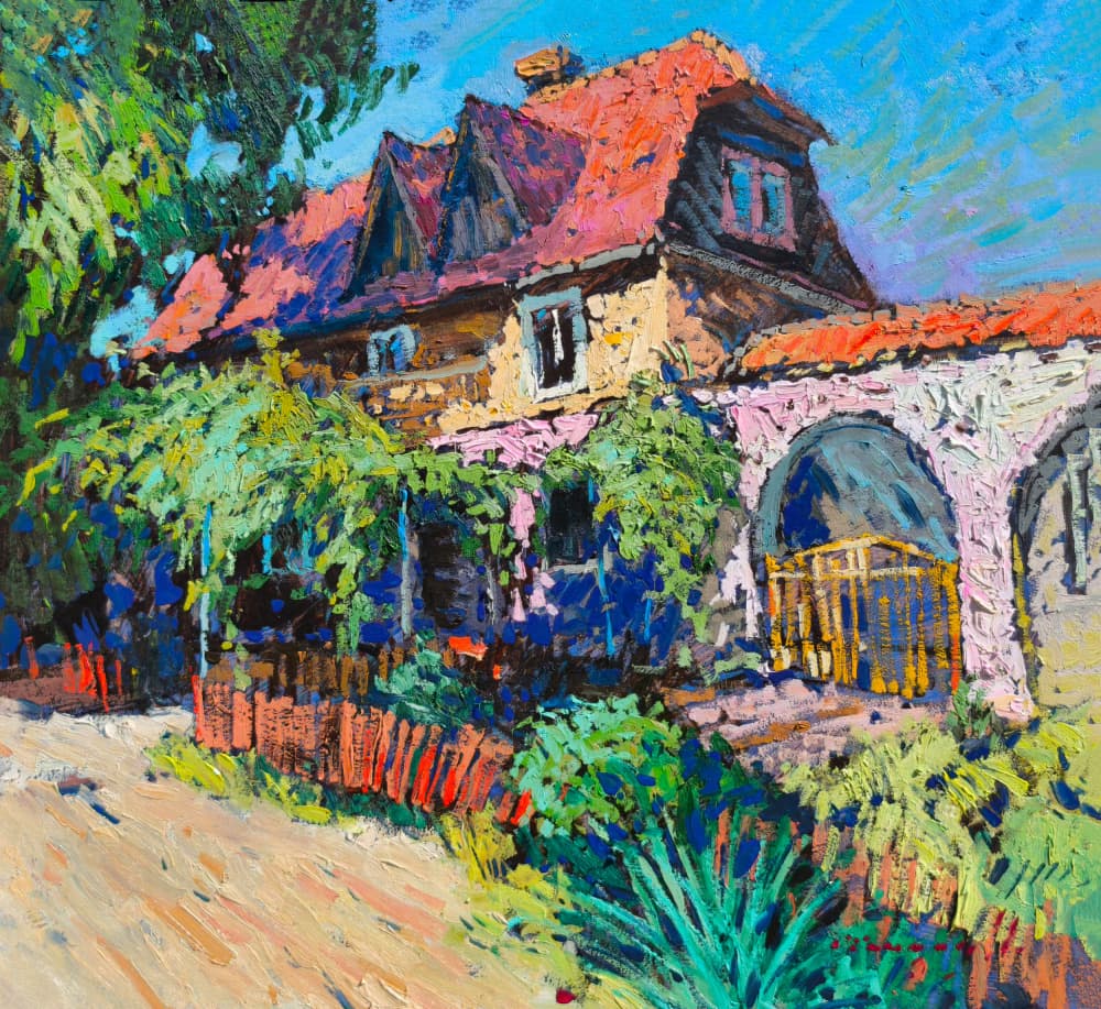 Charming Village House by Alexander Shandor — canvas wall art