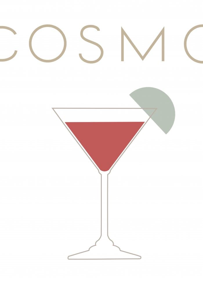 Classic Cosmopolitan Cocktail by Old Artists Studio II — canvas wall art