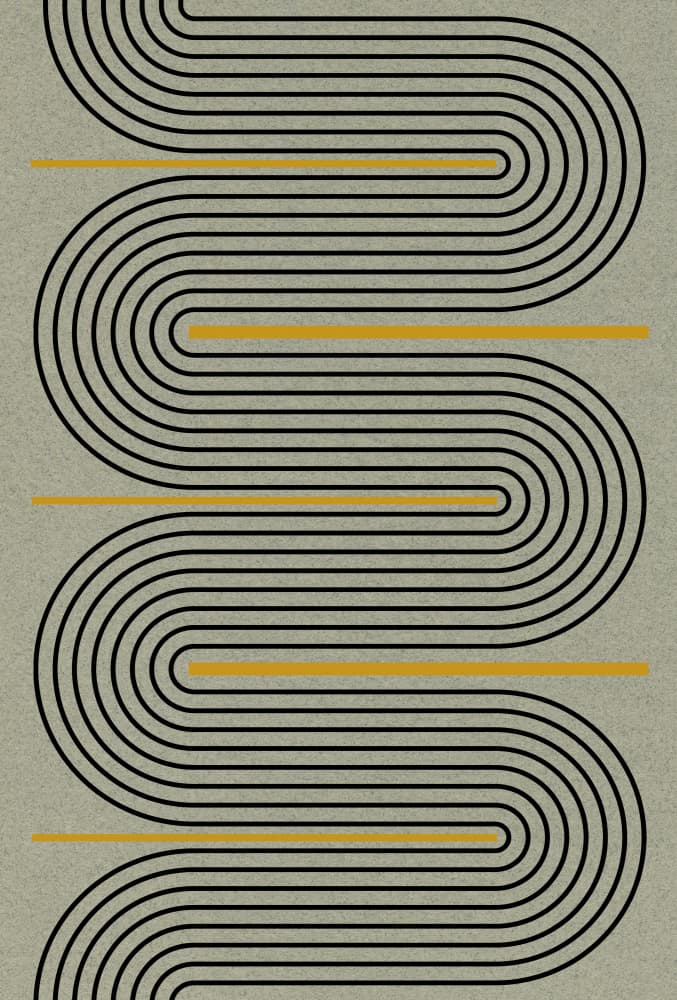 Curved Echoes by THE MIUUS STUDIO — canvas wall art