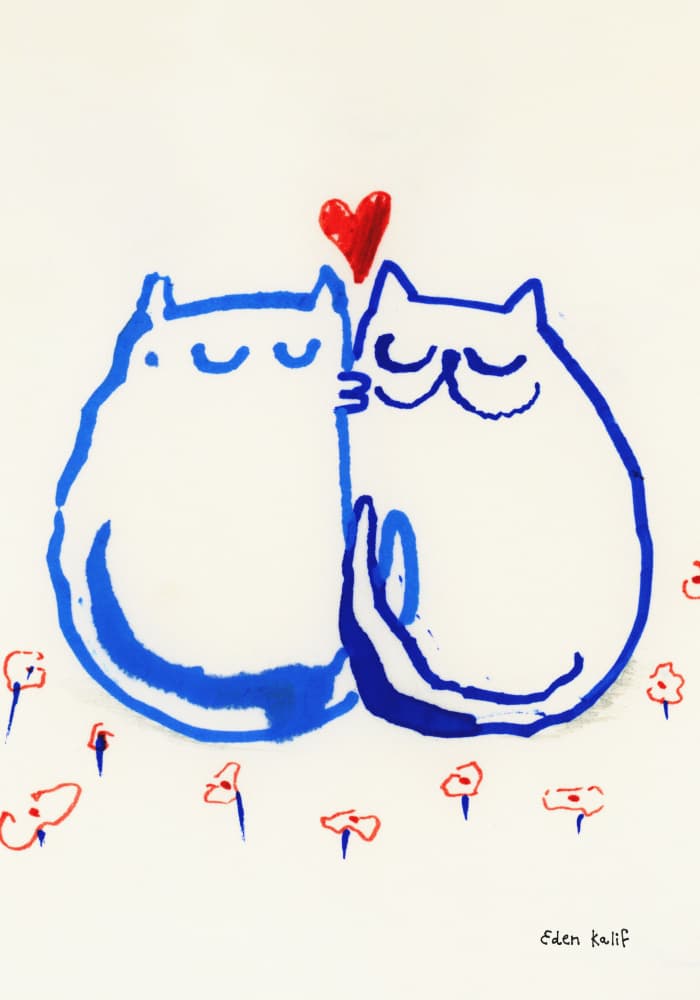 Lovin' Cats by EDEN KALIF — canvas wall art