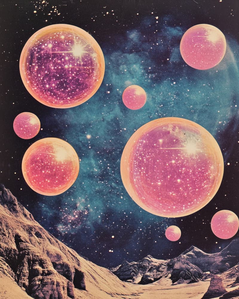 Surreal Cosmic Landscape by Samantha Hearn — canvas wall art