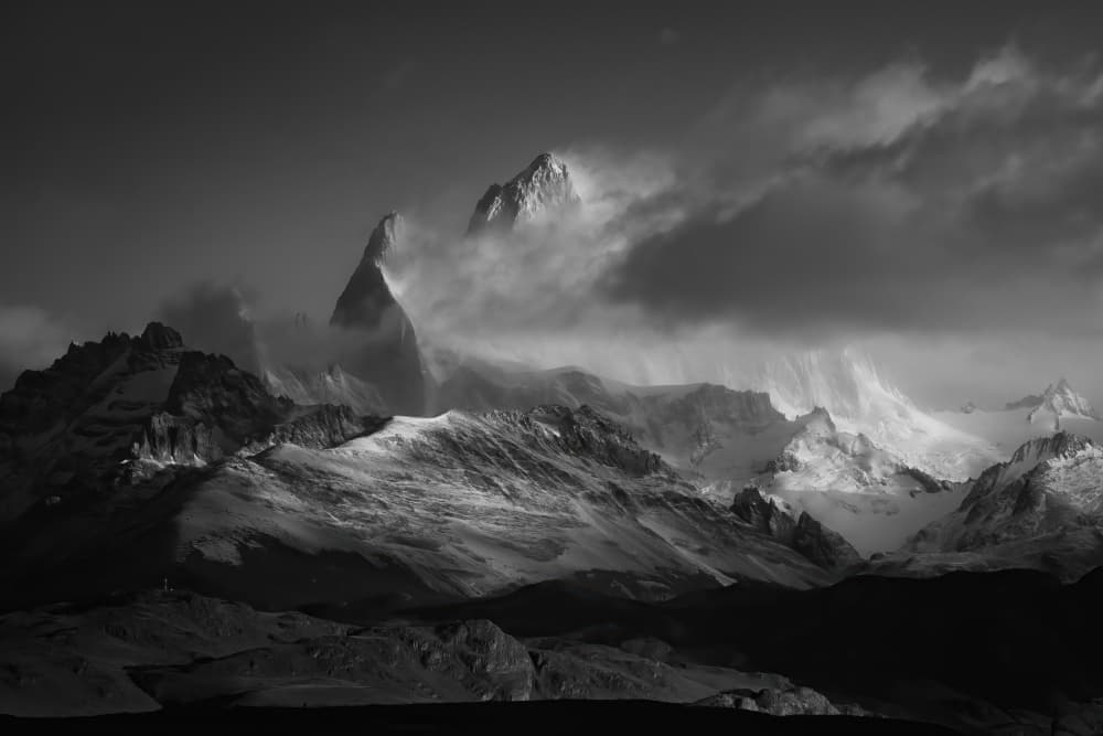 Majestic Winter Mountains by Yongnan Li （李永男） — canvas wall art