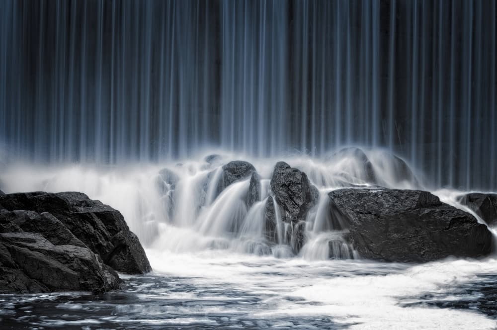 Serene Water Cascade by Keijo Savolainen — canvas wall art