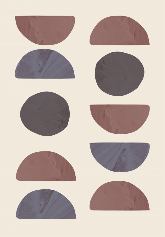Earthy Geometric Forms by Old Artists Studio — canvas wall art