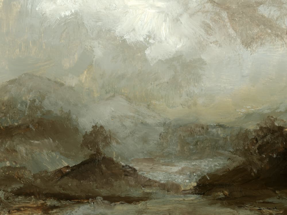 Oak On a Hill by Dan Hobday — canvas wall art