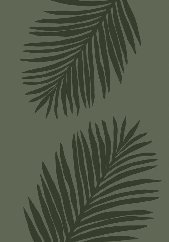 Minimalist Palm Leaves by Old Artists Studio — canvas wall art