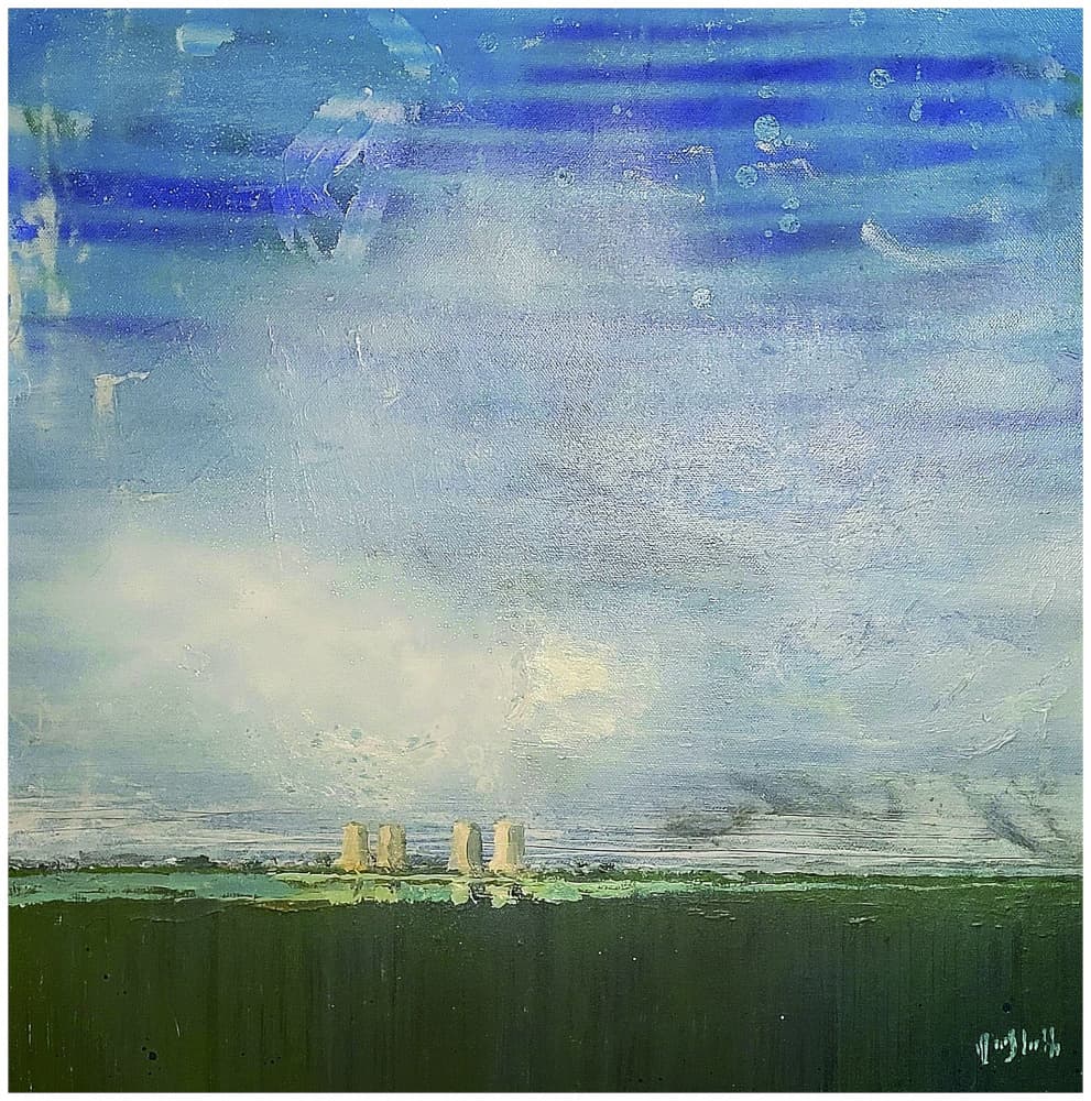 Serene Landscape Structures by Wayne Sleeth — canvas wall art